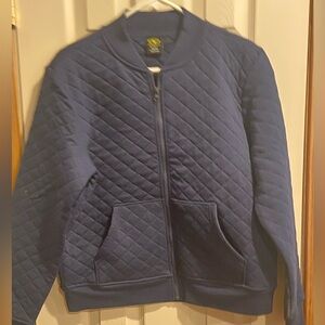 Navy quilted jacket
